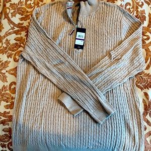 Mock Zip by Tommy Hilfiger - XXL - FAWN